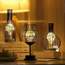 (1) Retro Classic Iron Art LED Table Lamp Reading Lamp Night Light Bedroom Lamp Desk Lighting Home Decoration