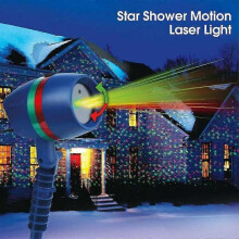 (US) Garden Lights Star Christmas Projector Moving Lighting Leds Color Green Red For Party Decoration Star Shower Motion Laser Light