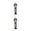 2Pièces Figurine Résine Noir Décor Original Maison 4