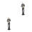 2Pièces Figurine Résine Noir Décor Original Maison 7