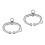 2Pcs Stainless Steel Cow Cattle Nose Ring With Spring Plier 11