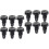 12 Pcs Billiard Cue Dustproof Plug Bottom Protection Hat Accessories 6