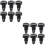 12 Pcs Billiard Cue Dustproof Plug Bottom Protection Hat Accessories 8