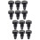 12 Pcs Billiard Cue Dustproof Plug Bottom Protection Hat Accessories 9