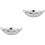 2Pcs Stainless Steel Wok Pan With Double Handle For Home Kitchen 8