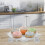 2 Sets Easter Theme Ceramic Dessert Plate With Rabbit Decoration 11