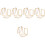 10 Pcs Wooden Paper Making Frame Diy Screen 10