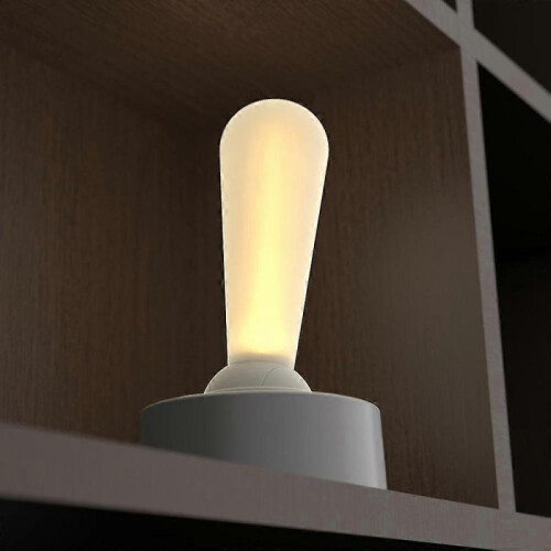 (Grey) Rechargeable Toggle Switch Night Light Multi-Purpose Room Bedside Lamp Novelty Birthday Gift[PB] 2