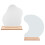 4 Pcs Makeup Mirrors With Wooden Base 9