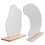 4 Pcs Makeup Mirrors With Wooden Base 2