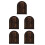 5Pcs Rustic Door Shape Light Switch Cover Outlet Plate Child Proofing 6