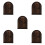 5Pcs Rustic Door Shape Light Switch Cover Outlet Plate Child Proofing 7