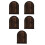 5Pcs Rustic Door Shape Light Switch Cover Outlet Plate Child Proofing 9