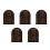 5Pcs Rustic Door Shape Light Switch Cover Outlet Plate Child Proofing 10