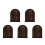 5Pcs Rustic Door Shape Light Switch Cover Outlet Plate Child Proofing 5