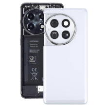 (White) For OnePlus 12 PJD110 CPH2573 CPH2581 COMPATIBLE Glass Battery Back Cover with Camera Lens