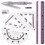3 Sets Multi-Functional Ruler Kit With Compass And Protractor For Kids 11