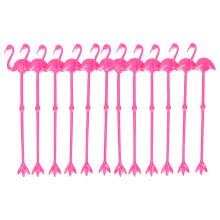 12Stk Kunststoff Cocktailrührer Flamingoform Mixstäbe Für Getränke