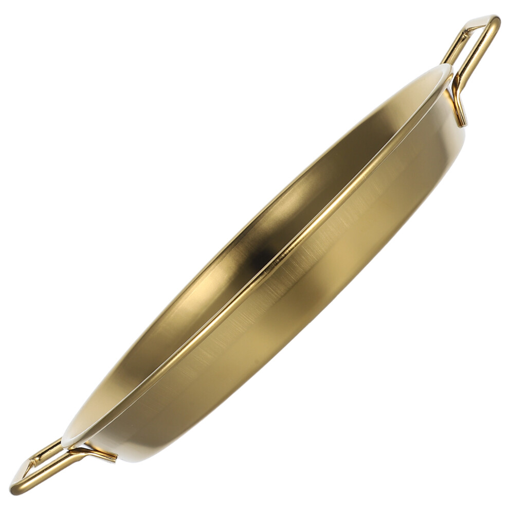 2Pcs Stainless Steel 20Cm Round Barbecue Plate With Double Ears-image-OPC-PKWNTSV-NEW