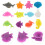 12Pcs Silicone Wine Glass Markers Fish Modeling Drink Identifiers 7