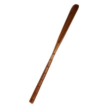1Pc Wooden Shoe Horn With Long Handle For Easy Shoe Lifting