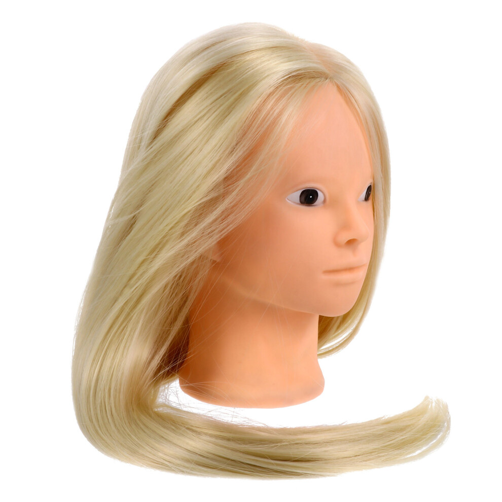 Inoomp Unisex Mannequin Head With Wig And Holder For Hair Practice Training