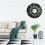 1Pc Straw Woven Retro Wall Mirror Pendant Hanging Mirror Black 4