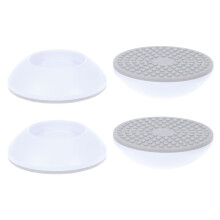 4Pcs White Wall Bumpers Baby Gate Pads for Protecting Walls and Doors