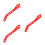 3Pcs Practical Carpentry Lever Tool Red Plastic Woodworking Accessory 8