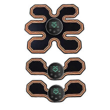 (C-10pcs) Abdominal Belt Exercise Electric Shock Muscle Micro Current Slimming And Slimming Abdominal Shaping Belt -CN-AA