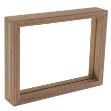 Glass Display Frame With Specimen Holder Double Pane 8In Rectangle