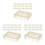 60Pcs Ventilated Plastic Queen Cages Beige Beekeeping Transport Box 4