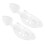 2Pcs Adjustable Shoe Stretcher Durable Shoe Trees For 40-45 Size White 1