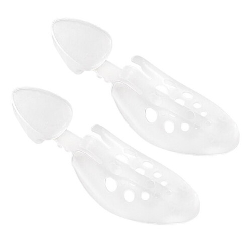 2Pcs Adjustable Shoe Stretcher Durable Shoe Trees For 40-45 Size White