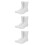 6 Pcs Five-Toe Mannequin Foot Display Stand Plastic White 7