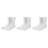 6 Pcs Five-Toe Mannequin Foot Display Stand Plastic White 5