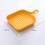 Square Grill Plate With Non Stick Coating Yellow Short Handle 2