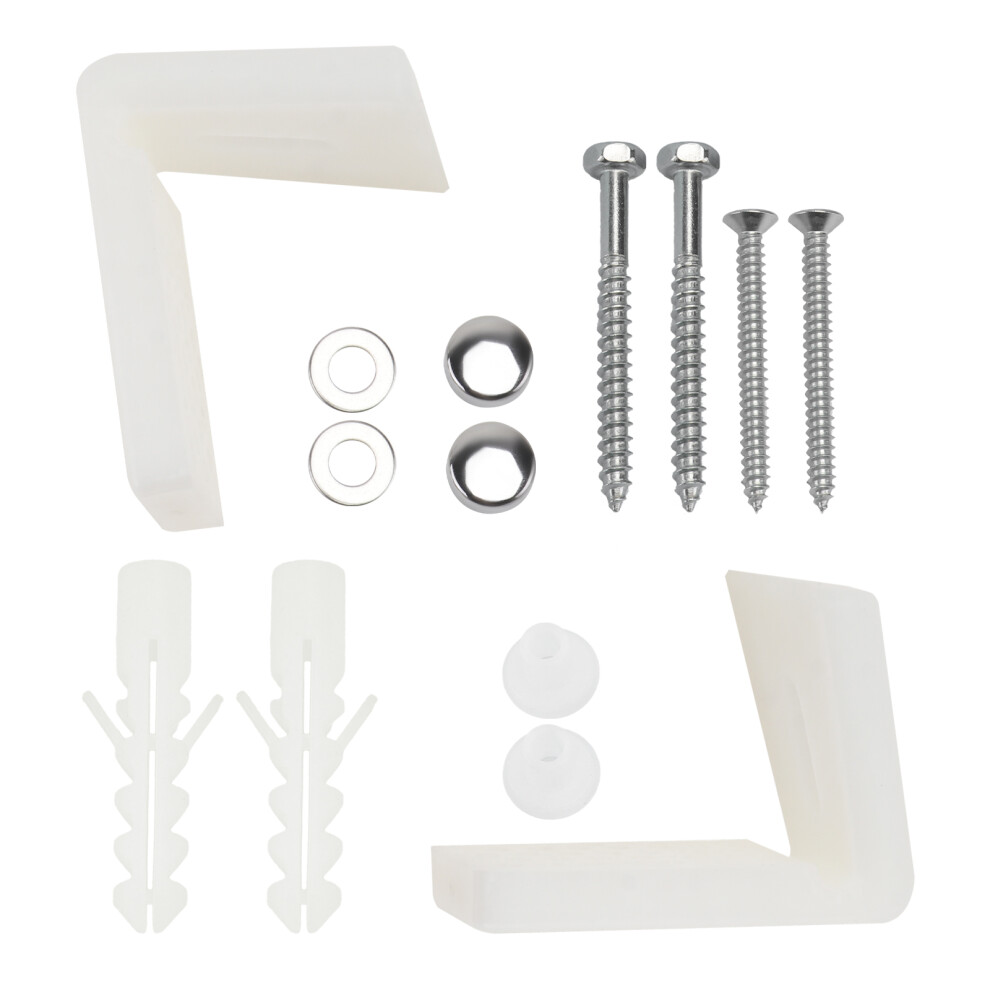 1Set White Bathroom Toilet Screws Durable Toilet Seat Accessories 3352054233949