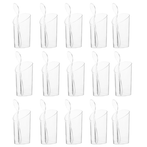 1 Set Transparent Mousse Cups For Tiramisu And Pudding
