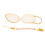Set Of Clear Baby Pacifier Case With Spring Chain 8