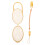 Set Of Clear Baby Pacifier Case With Spring Chain 10