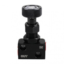 (Black) Brake Proportion/distribution Valve Screw-type Adjustable Prop Bias Adjuster