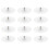 12 Pcs Self-Adhesive Hanging Nails Plastic Wall Hooks 1