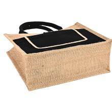1Zwarte Retro Draagtas, Duurzame Tas Voor Onderweg
