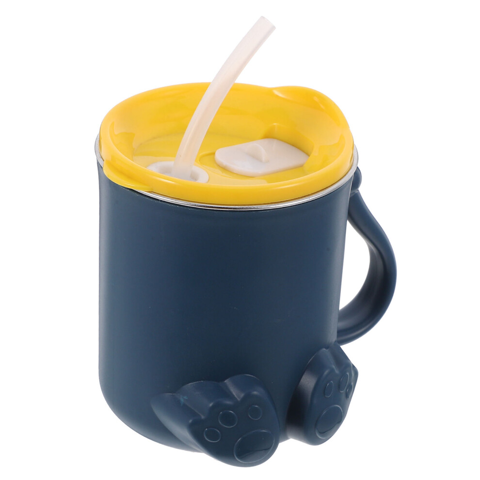 Stainless Steel Sippy Cup With Lid And Straw For Kids Aboofan
