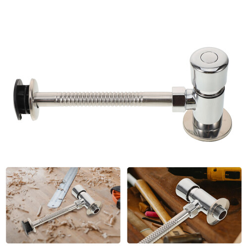 Toilet And Urinal Flush Valve Manual Delay Button Replace 2