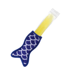 Donkerblauwe Vis Icelolly Sleeve Isolerend Snackhouder