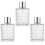 3Pcs Refillable Glass Perfume Containers White for Elegant Vanity Use 1