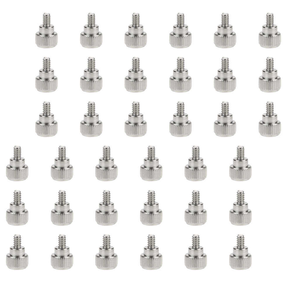 100Pcs Thumb Screw For Desktop Computer Case Knurled Accessory 3352054245775