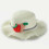 One Set Kids Beach Hat Sunhat Shoulder Bag White 52cm 4